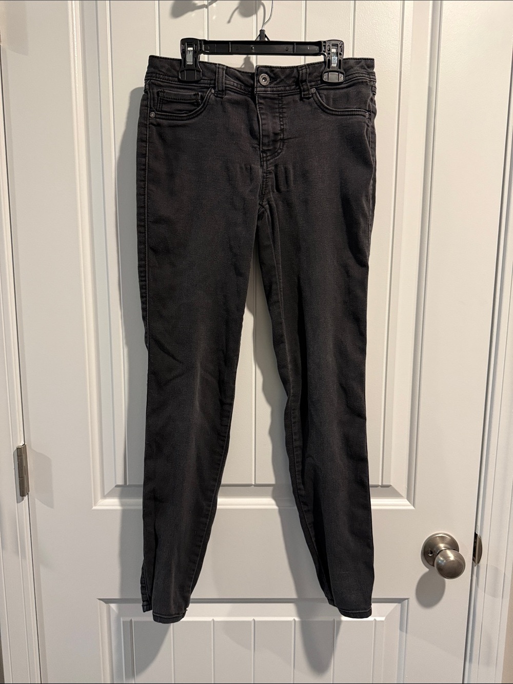 Blue Spice Charcoal Grey Skinny Stretch Jeans